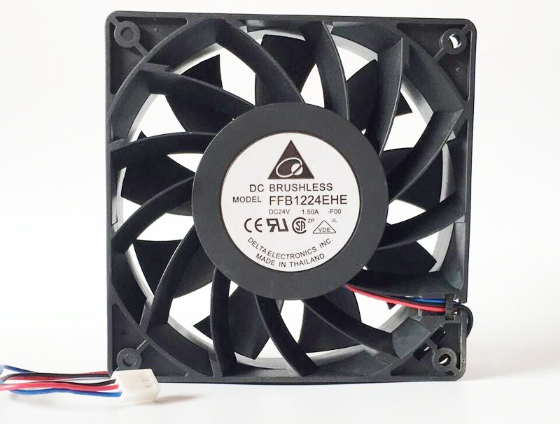 DELTA FFB1224EHE-F00 120x120x38mm DC24V 1.5A 3 Lines server inverter cooling fan