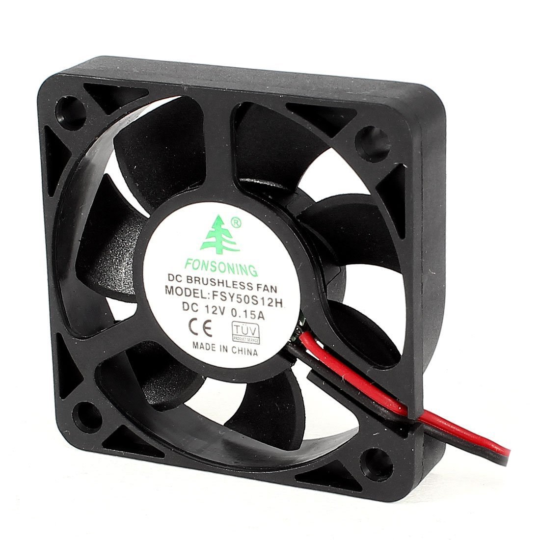 FONSONING FSY50S12H 50mm x 10mm 2Pin 12V DC Brushless PC Case Cooling Fan
