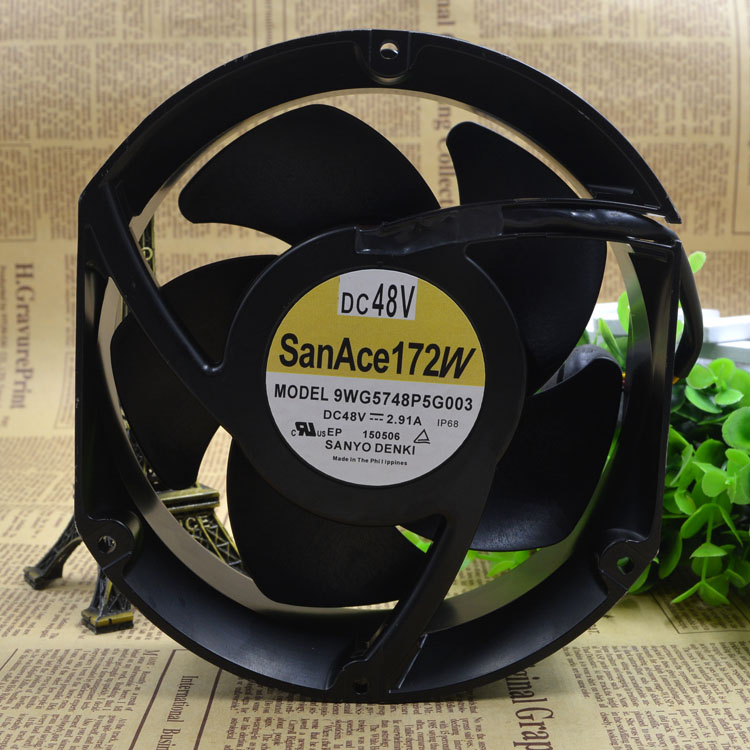 SANYO 9WG5748P5G003 DC48V 2.91A 2000RPM axial flow inverter cooling fan