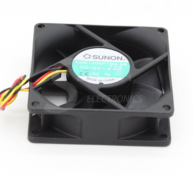 Sunon KDE1208PTBX-6A 80mm DC12V 4.3W server inverter axial cooling fan