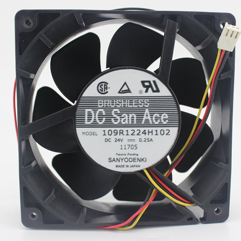 Sanyo 109R1224H102 24V 0.25A 12CM Cooling Fan