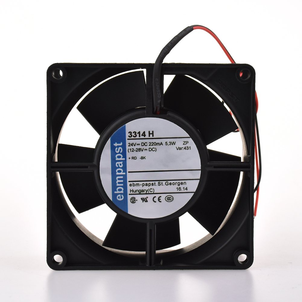 ebmpapst 3314H 24V 5.3W 220MA  Ball bearing axial fan