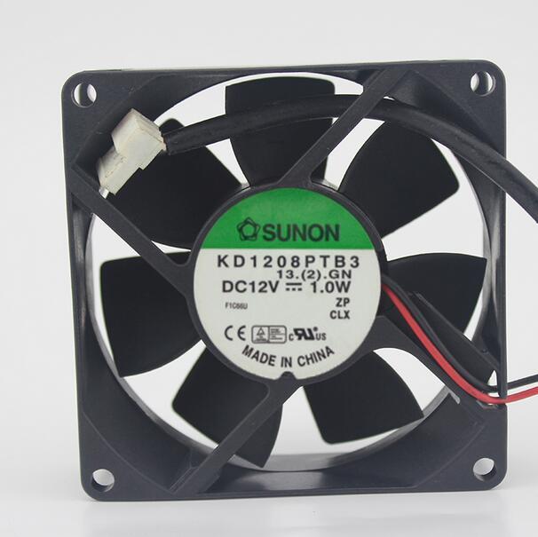 SUNON KD1208PTB3 1.0W   8cm DC12V 2-wire cooling fan