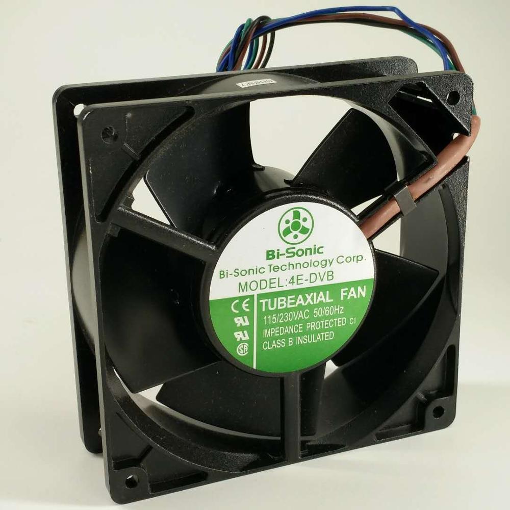 Bi-sonic 4E-DVB AC115/230V 4-wire All metal Dual voltage cooling fan