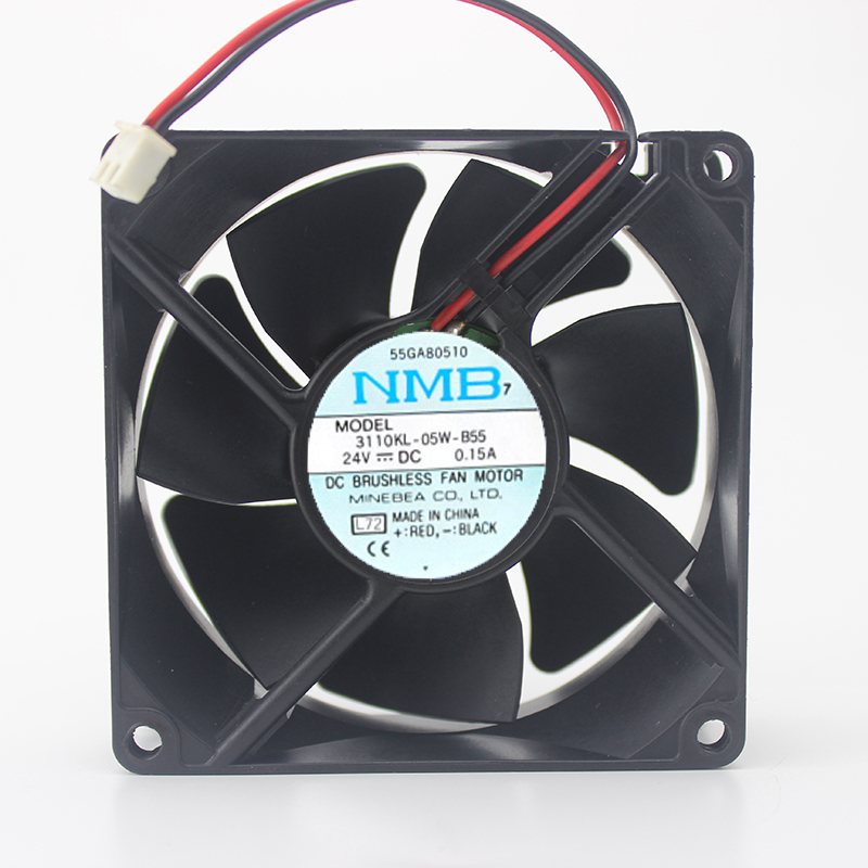 3110KL-05W-B55 24V 0.15A 8CM 8025 4-wire inverter fan