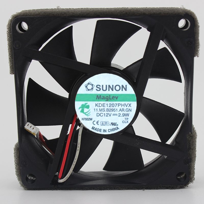 SUNON KDE17PHVX 12V 2.9W 7CM 7015 3-wire cooling fan