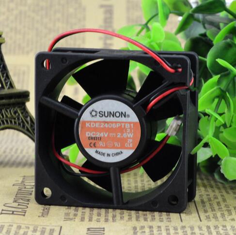 SUNON KDE2406PTB1 60*60*25 24V 2.6W 2-wire cooling inverter fan