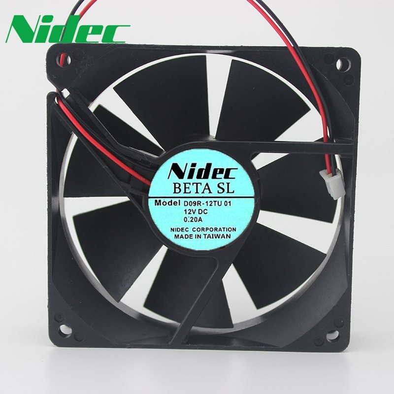 Nidec D09R-12TU 01 12V 0.2A computer chassis cooling fan
