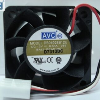 AVC DB04028B12U DC12V 0.66A double ball bearing server inverter cooling fan