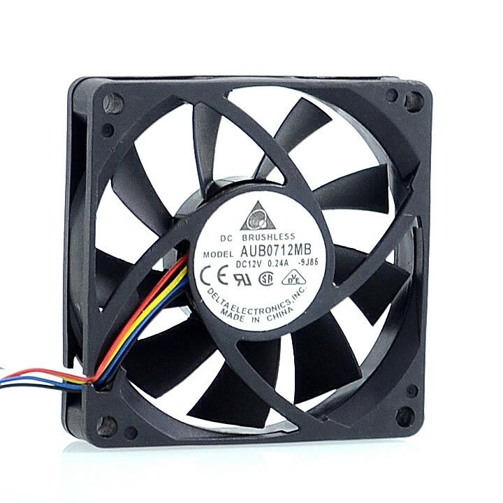 Delta AUB0712MB 12V 0.24A 7cm 4-pin PWM CPU cooling fan