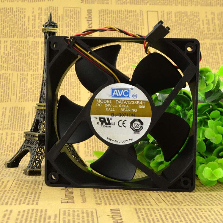 AVC DATA1238B4H 24V 0.50A 12CM cooling fan