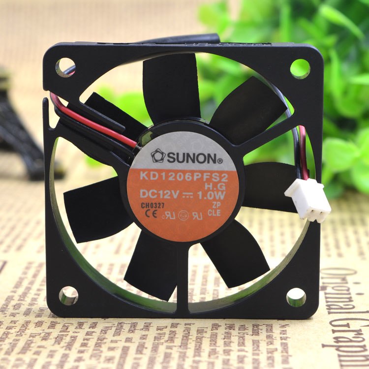 SUNON KD16PFS2 DC12V 1.0W 6CM cooling fan