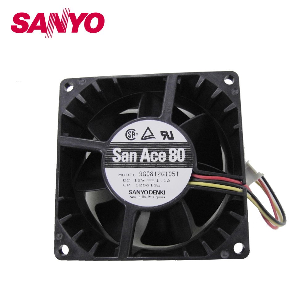 Sanyo 9G0812G1051 12V 1.1A inverter cooling fan