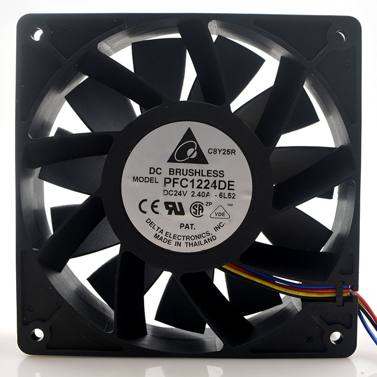 Delta PFC1224DE 24V 2.40A  12CM 4-wire inverter cooling fan