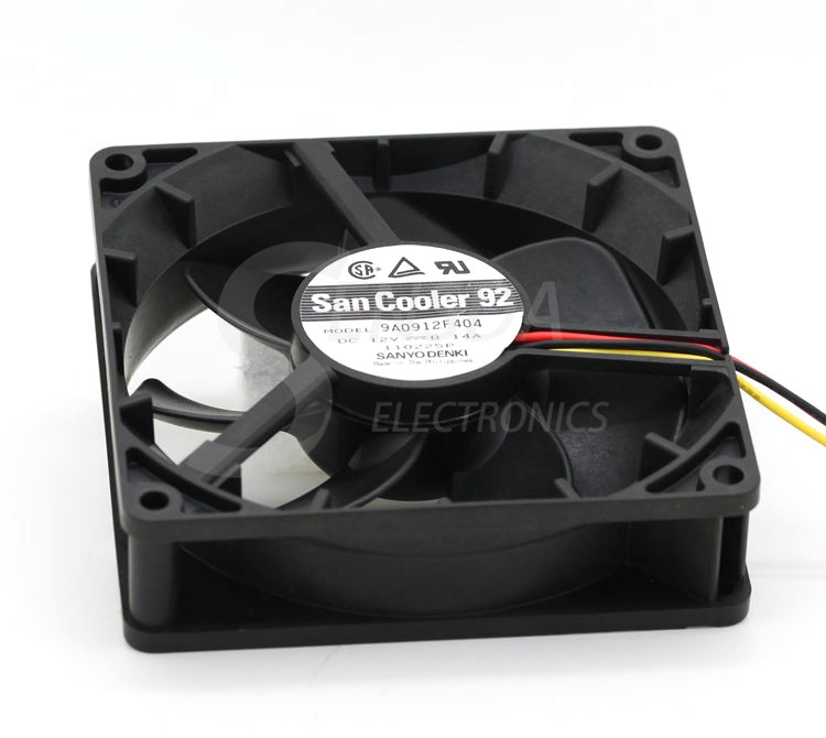 Sanyo 9A0912F404 9025 90mm DC12V 0.14A server inverter axial cooling fan