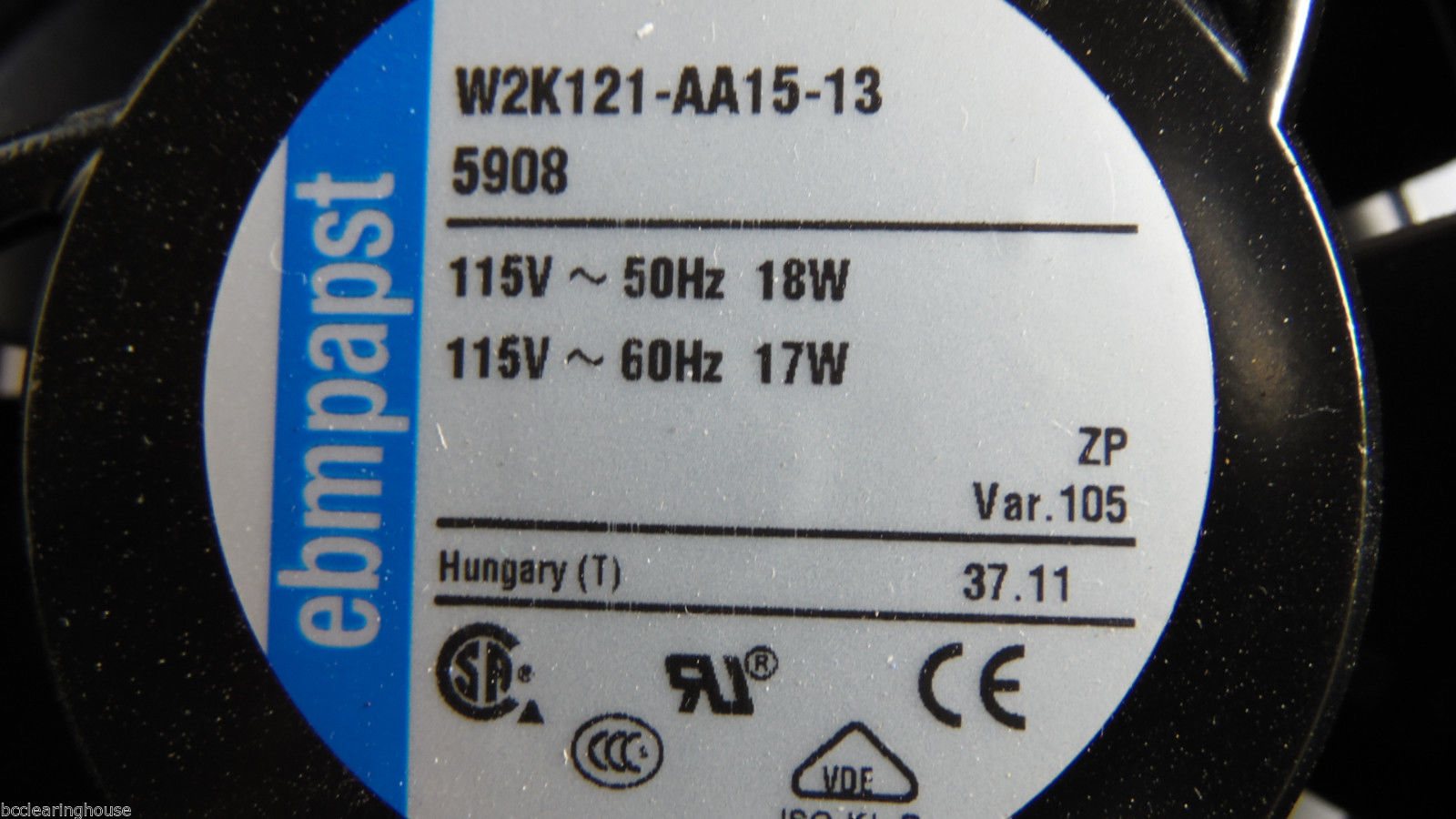 ebmpapst W2K121-AA15-13  115V 50Hz 18W 5908 cooling fan