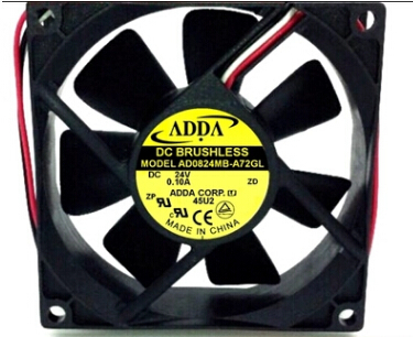 ADDA AD0824MB-A72GL 24V 0.10A 8CM 3line dual ball inverter fan