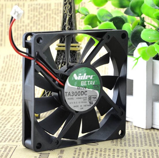 Nidec TA300DC H34612-55 80*80*15 12V 0.18A 8CM cooling fan