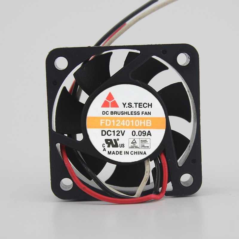 Y.S.TECH FD124010HB 12V 0.09A 4cm Double Ball cooling fan