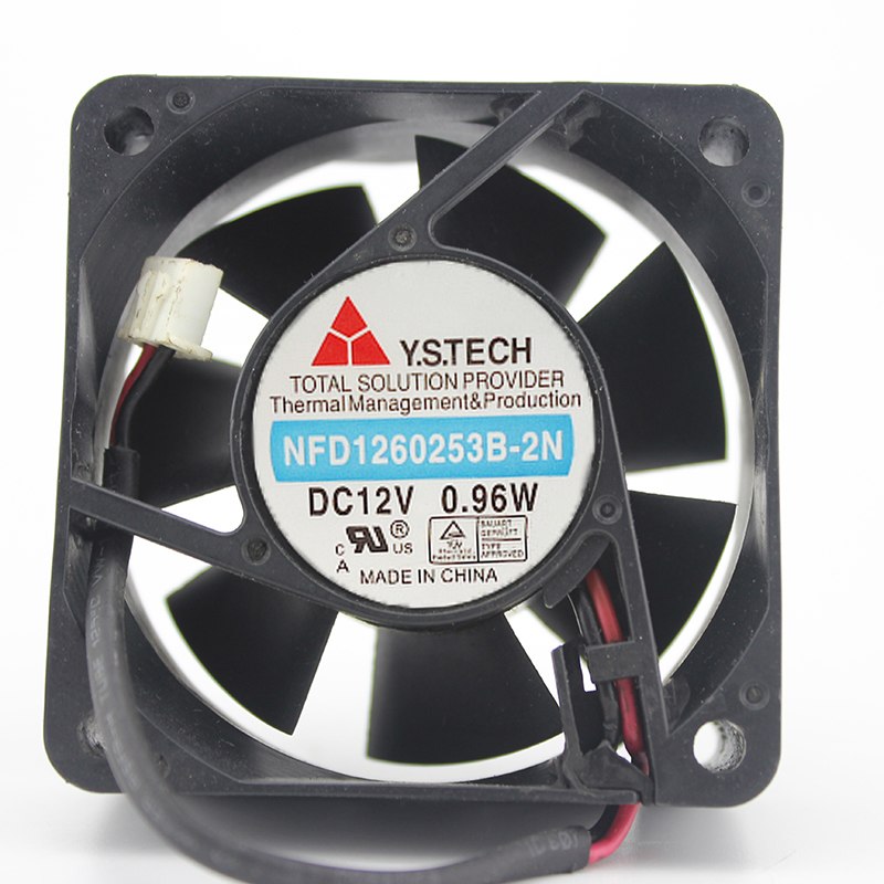 Y.S.TECH NFD1260253B-2N 12V 0.96W 6CM Cooling fan