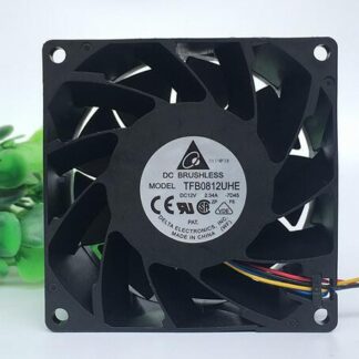 Delta TFB0812UHE DC12V 2.34A 4-line PWM Temperature Control Server Heat Dissipation Cooling Fan