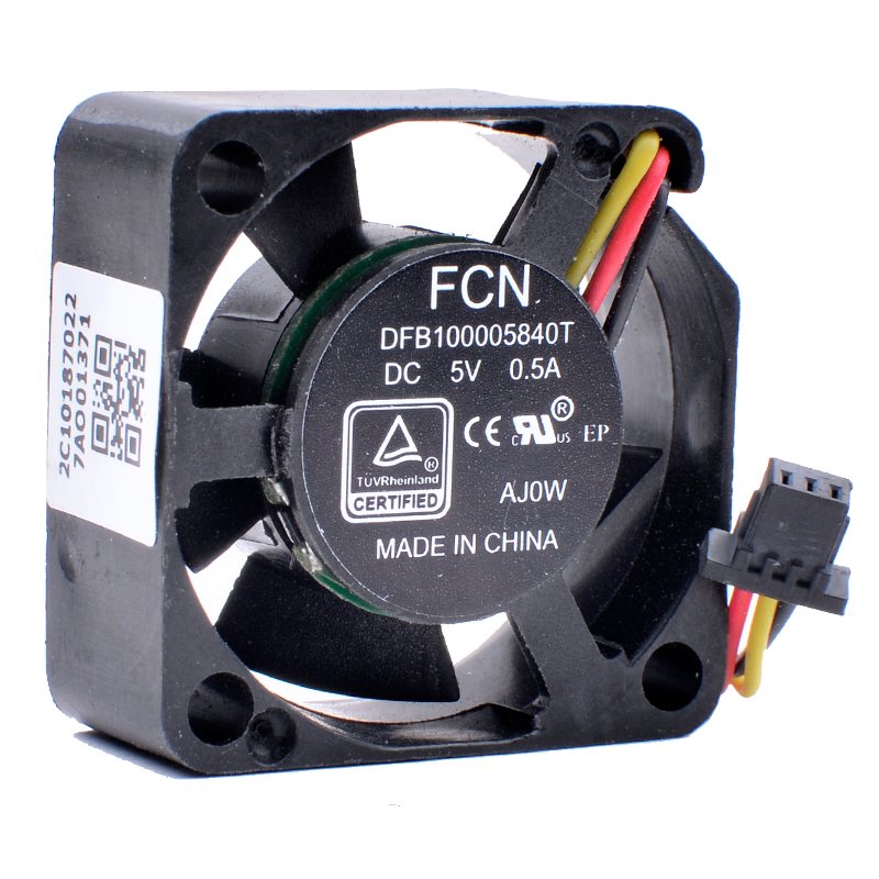 FCN DFB100005840T 25x25x10mm DC5V 0.5A miniature large air volume cooling fan