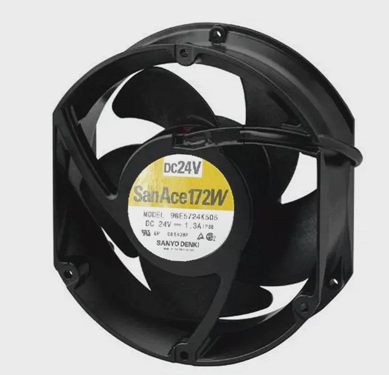 Sanyo Denki 9WE5724K501/K502/K505/H502 DC24V 1.3A 3-wire Cooling Fan
