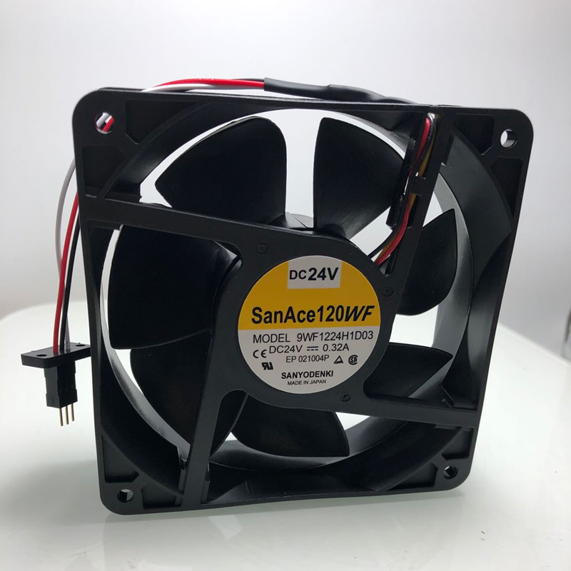 Sanyo 9WF1224H1D03 120*120*38mm DC24V 0.32A cooling fan