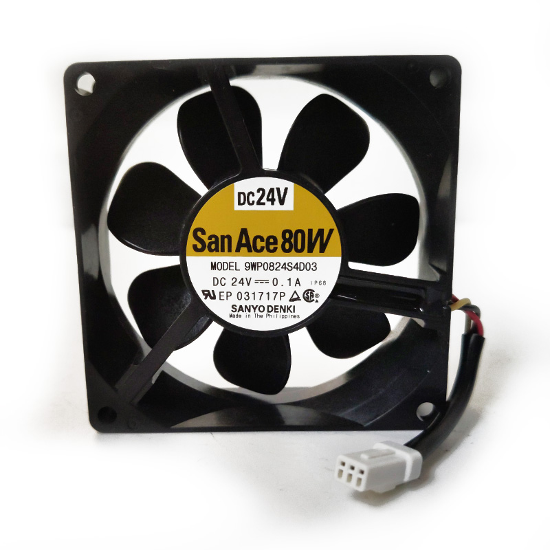 Sanyo 9WP0824S4D03 8CM DC24V 0.1A cooling fan