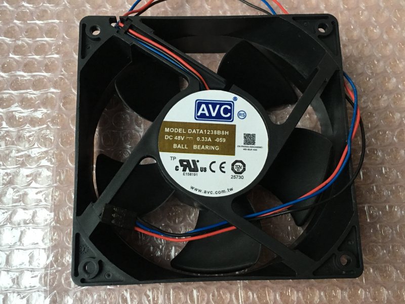 AVC DATA1238B8H -103 DC48V 0.33A 120*38mm BALL BEARING cooling fan