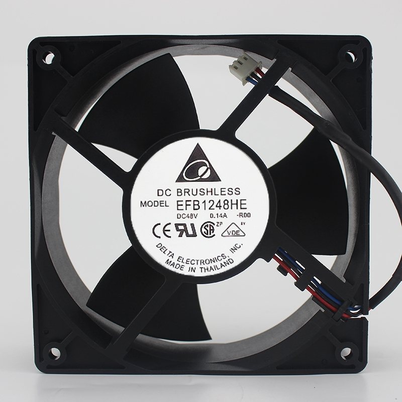 Delta EFB1248HE DC48V 0.14A 3-wire inverter cooling fan