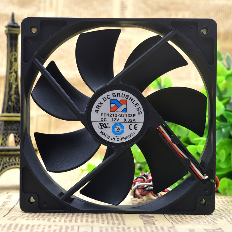 ARX DC BRUSHLESS FD1212-S3133E DC 12V 0.32A Cooling fan