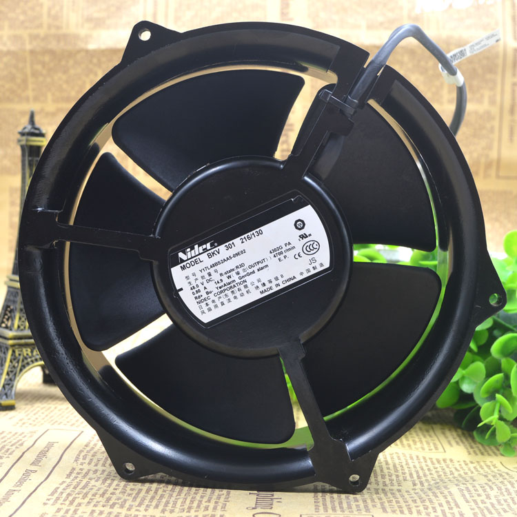 NIDEC Y17L48BS2AA5-09E02 BKV 301 216-130 DC48V 0.80A 4-wires cooling fan