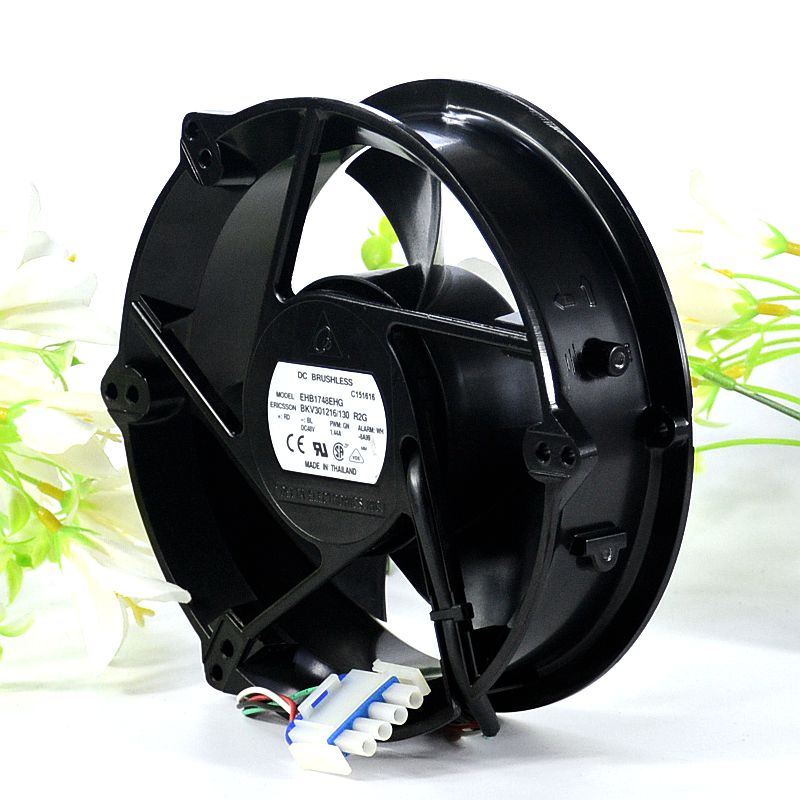 Delta EHB1748EHG BKV301216/130 48V 1.44A  4-Wire metal Cooling Fan