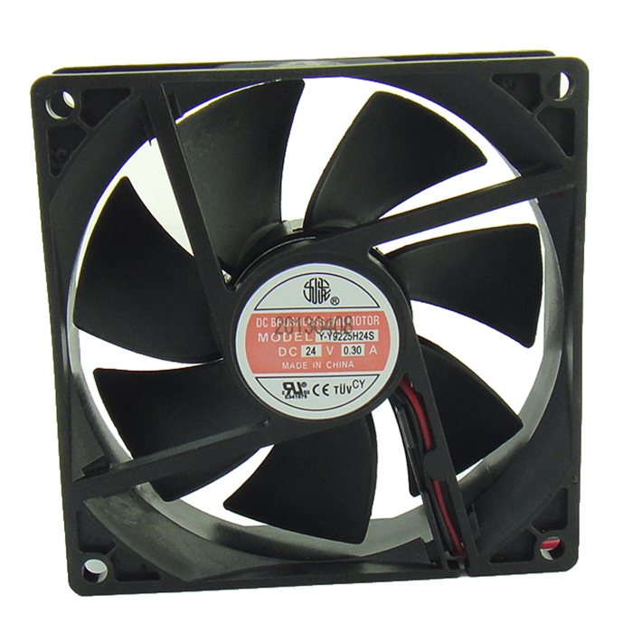 JIULONG YY9225H24S DC24V 6.72W 0.3A 2-Wires Inverter Cooling Fan