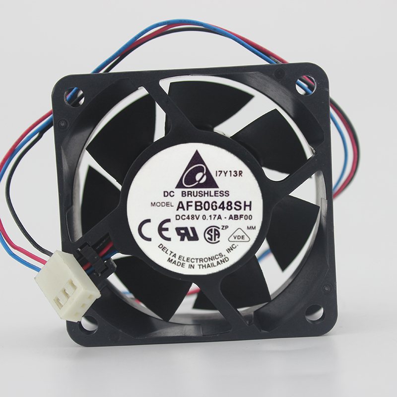 Delta AFB0648SH 6025 6cm DC 48V 0.12A 6CM 60*60*25MM 3-wire Switch Cooling Fan