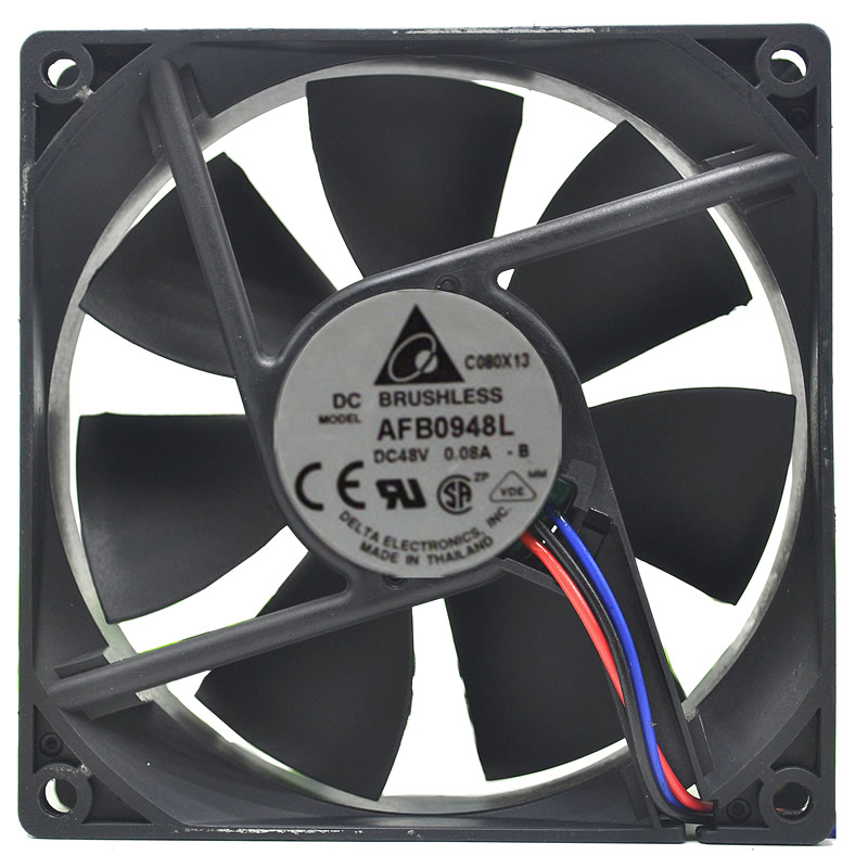 Delta AFB0948L DC 48V 0.08A 9CM  2Wire server cooling fan