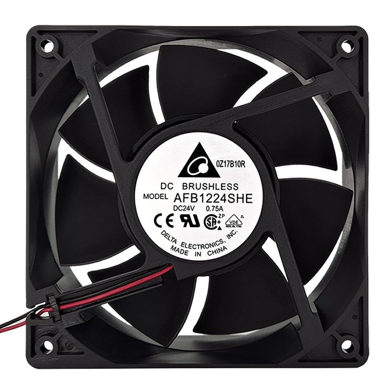 Delta AFB1224SHE 12038 120mm 12cm DC 24V 0.75A 3 lines server inverter axial cooling fan