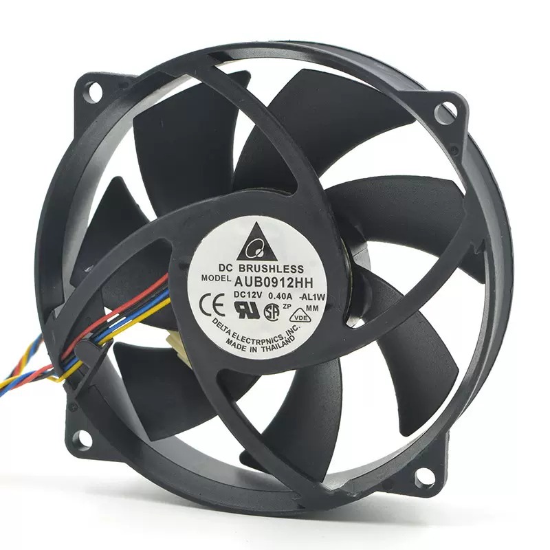 Delta AUB0912HH DC12V 0.40A 9CM 4-Wire Cooling Fan