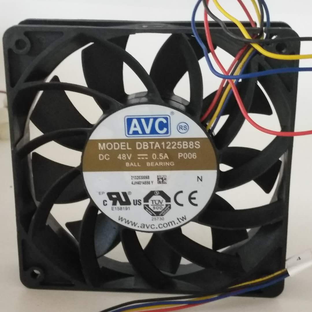 AVC DBTA1225B8S P006 DC48V 0.5A 4-wire 120x120x25mm Cooling Fan