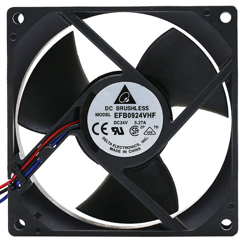 DELTA EFB0924VHF R00 9CM 24V 0.27A 3-lines cooling fan