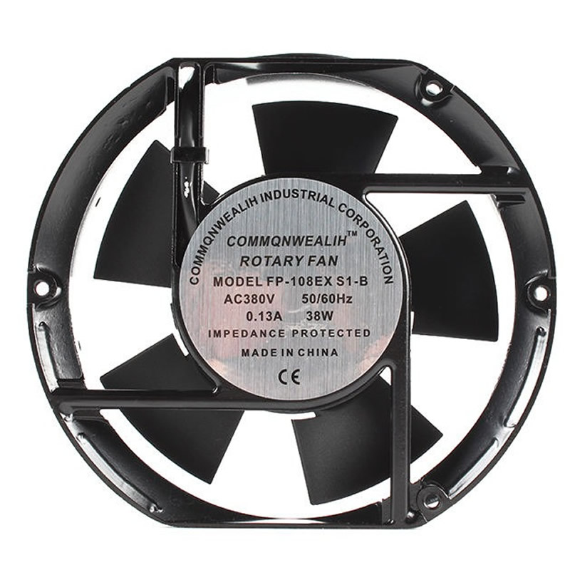 FP-108EX-S1-B  AC220V 38W industiral  Double ball bearing electrical cabinet cooling fan