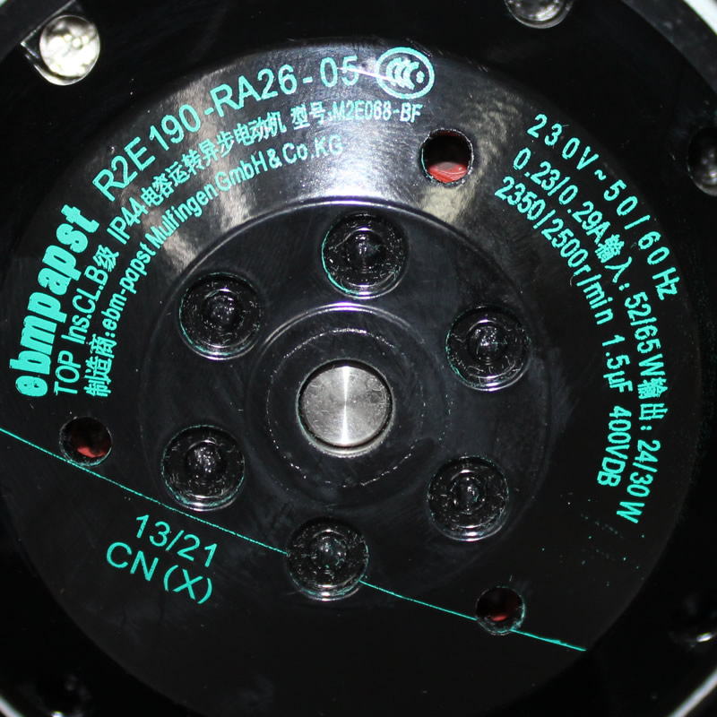 ebmpapst R2E190-RA26-05 Siemens inverter Axial cooling fan
