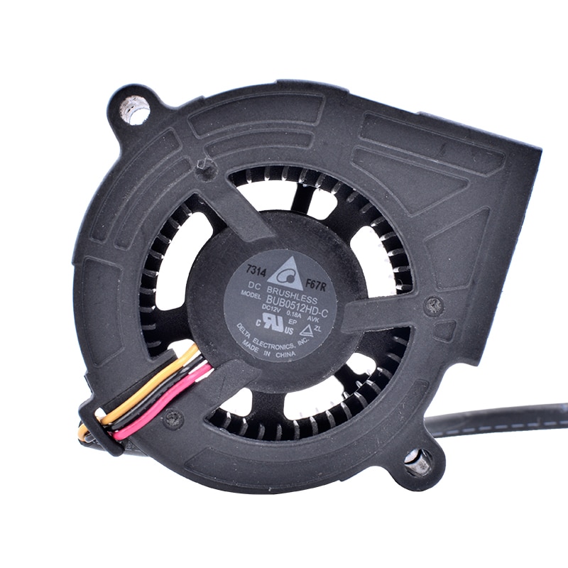 Delta BUB0512HD-C DC 12V 0.18A EP6127A projector turbo fan