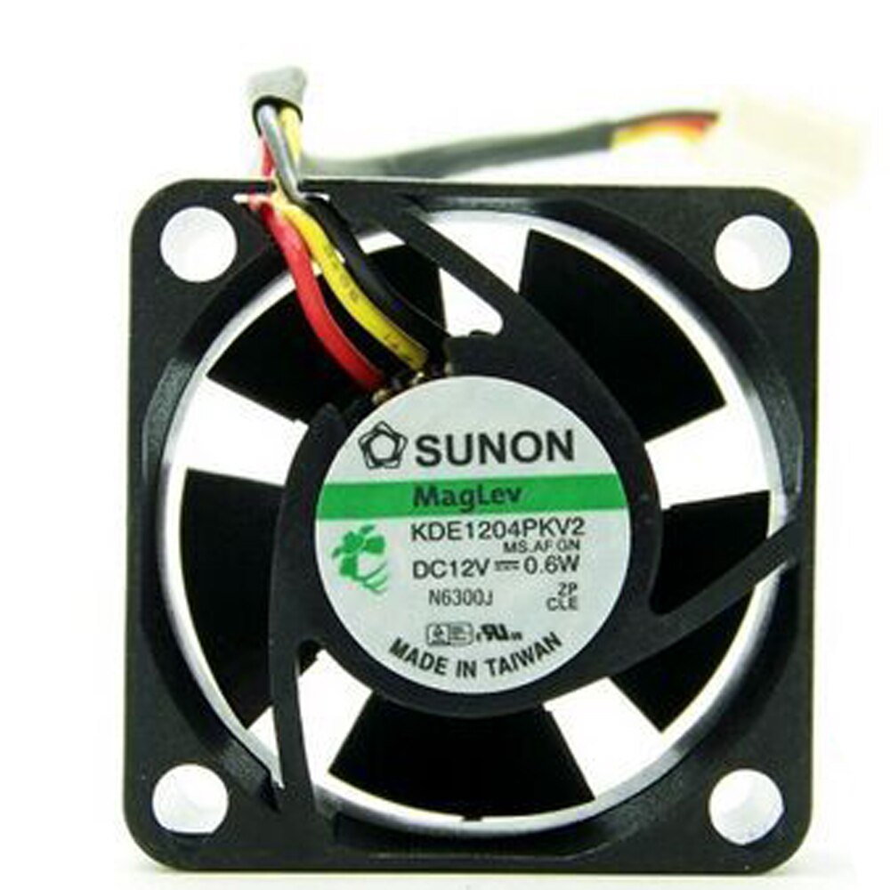 SUNON KDE1204PKV2 DC12V 0.6W 3-wires Mute cooling fan