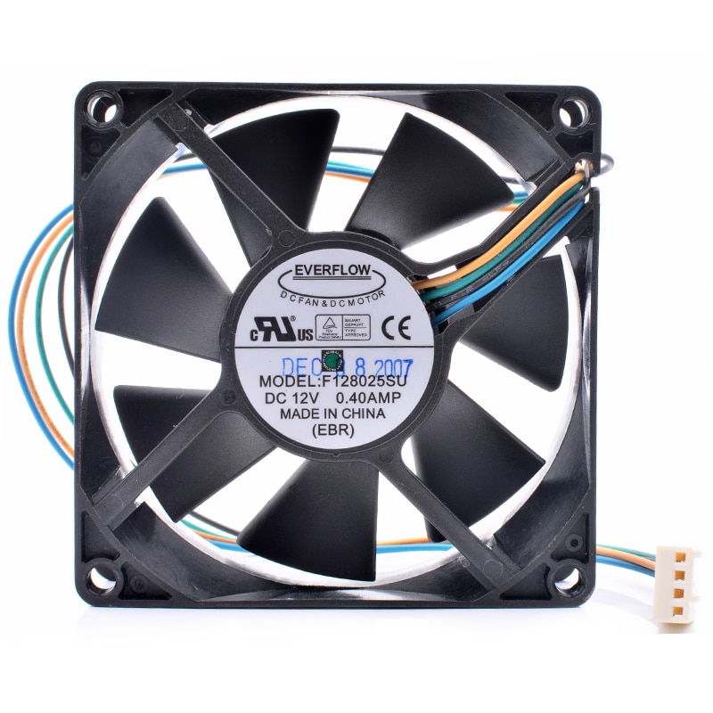 Everflow F128025SU 12V 0.40A 4 lines pwm cooling fan