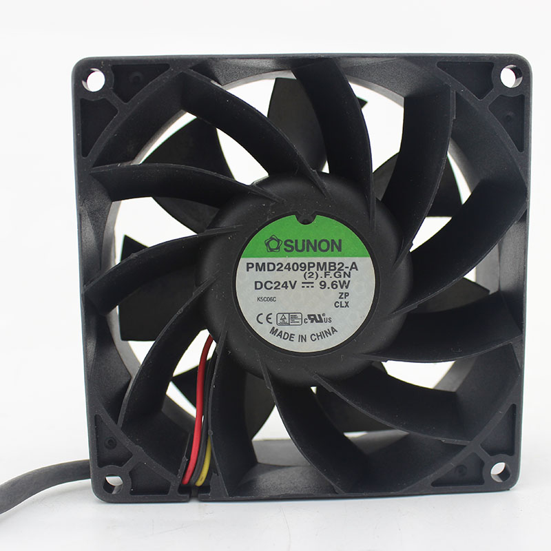 SUNON PMD2409PMB2-A DC24V 9.6W 3-wire converter cooling fan