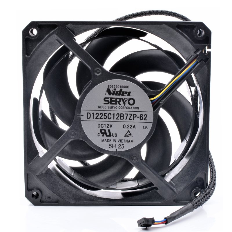 Nidec D1225C12B7ZP-62 DC12V 0.22A Asus graphics card water-cooled radiator fan