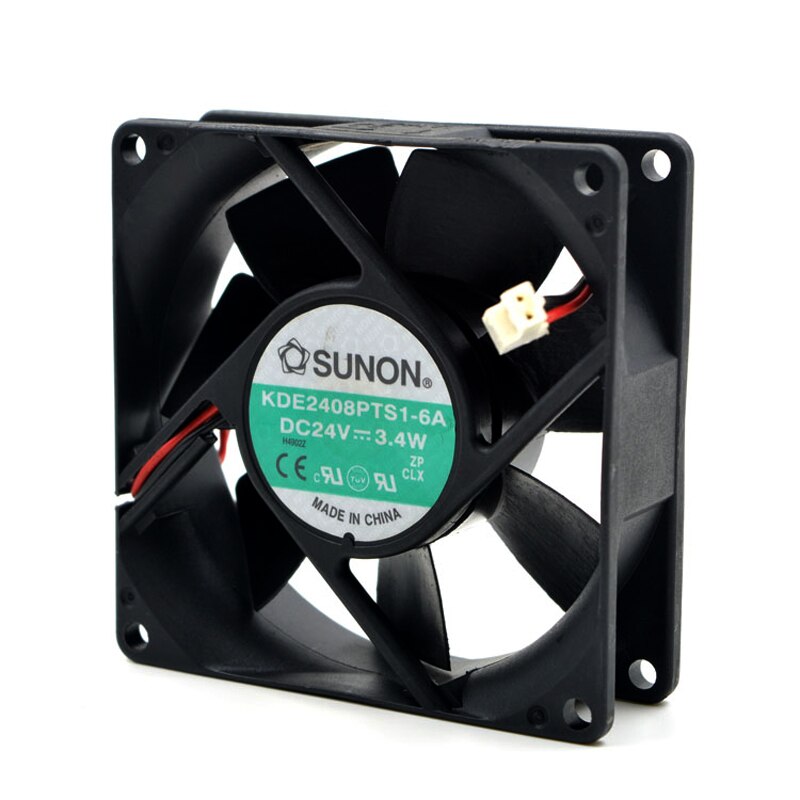 SUNON KDE2408PTB1-6A DC24V 3.4W 2-wire inverter cooling fan