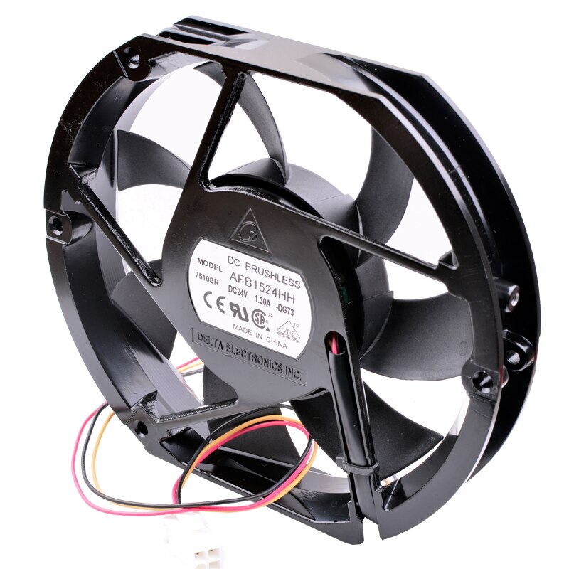 Delta AFB1524HH DC24V 1.30A Metal ultra-thin ABB inverter cooling fan